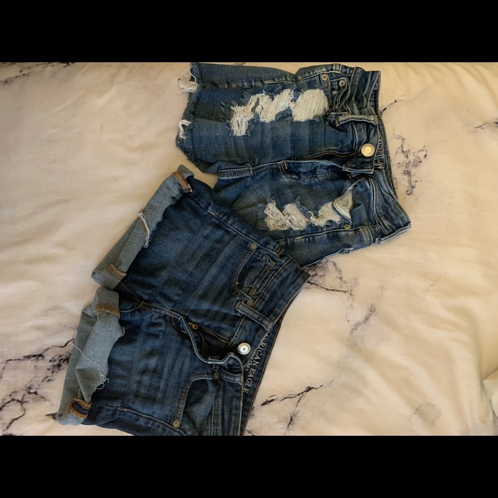 Bundle of 2 pairs of American eagle denim shorts